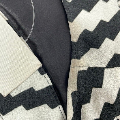 Celine Dress S White Black Long Sleeve Long Tiered Hedi Slimane 36 — view 6