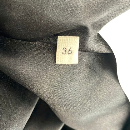 Celine Dress S White Black Long Sleeve Long Tiered Hedi Slimane 36 — view 5