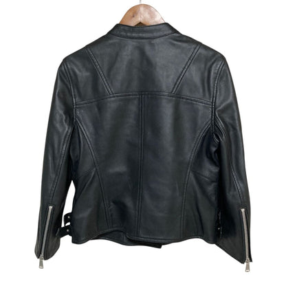 Dolce & Gabbana Lambskin Double Rider's Jacket Black — view 2