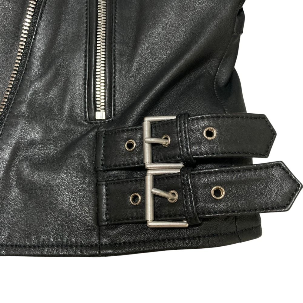 Dolce & Gabbana Lambskin Double Rider's Jacket Black — view 6