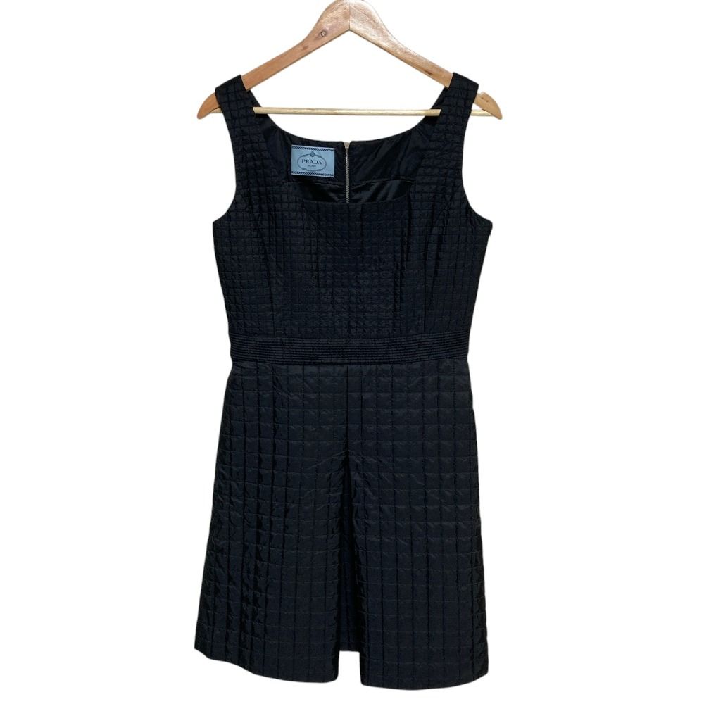 Prada Quilted Sleeveless Dress Black