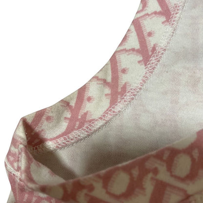 Dior Galliano Era Numbering Trotter Print Tank Top Pink 40 — view 8