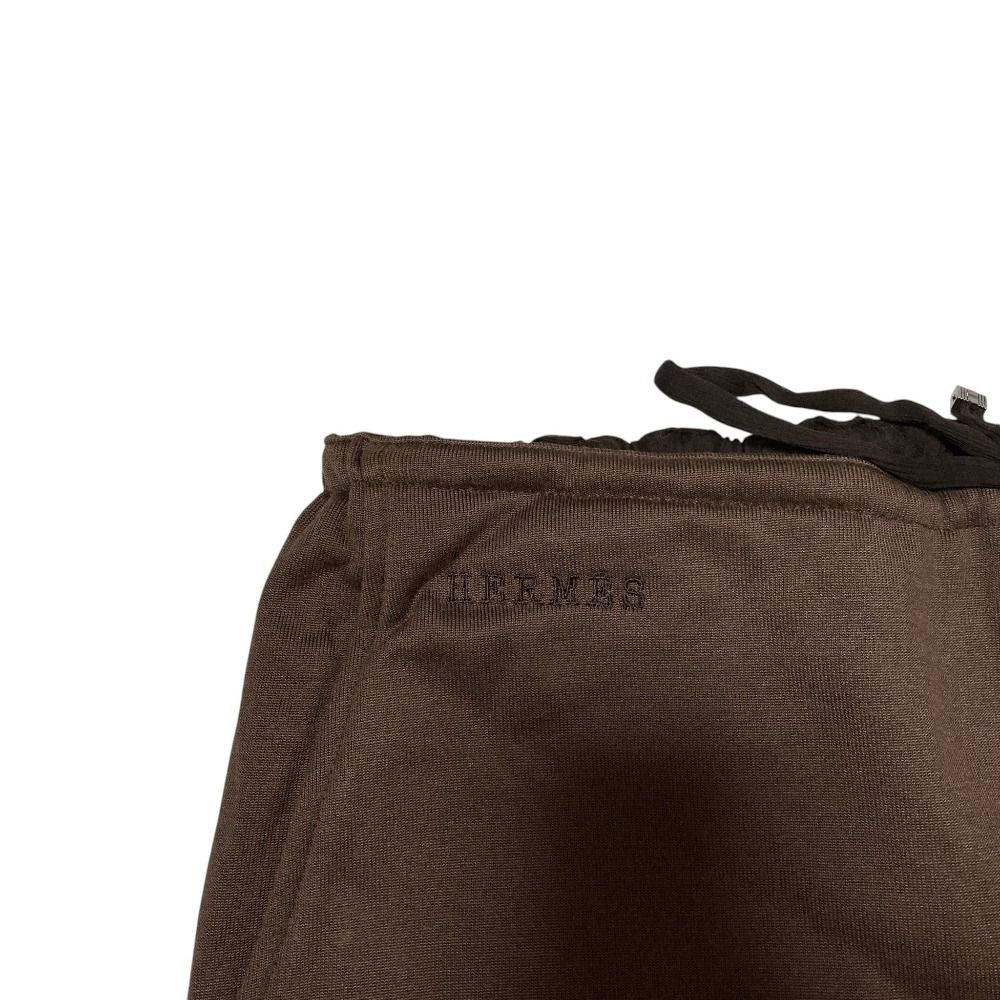 Hermes Silk Easy Pants Dark Brown 38 — view 4
