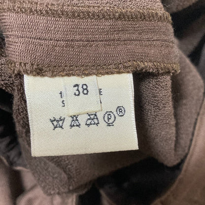 Hermes Silk Easy Pants Dark Brown 38 — view 6