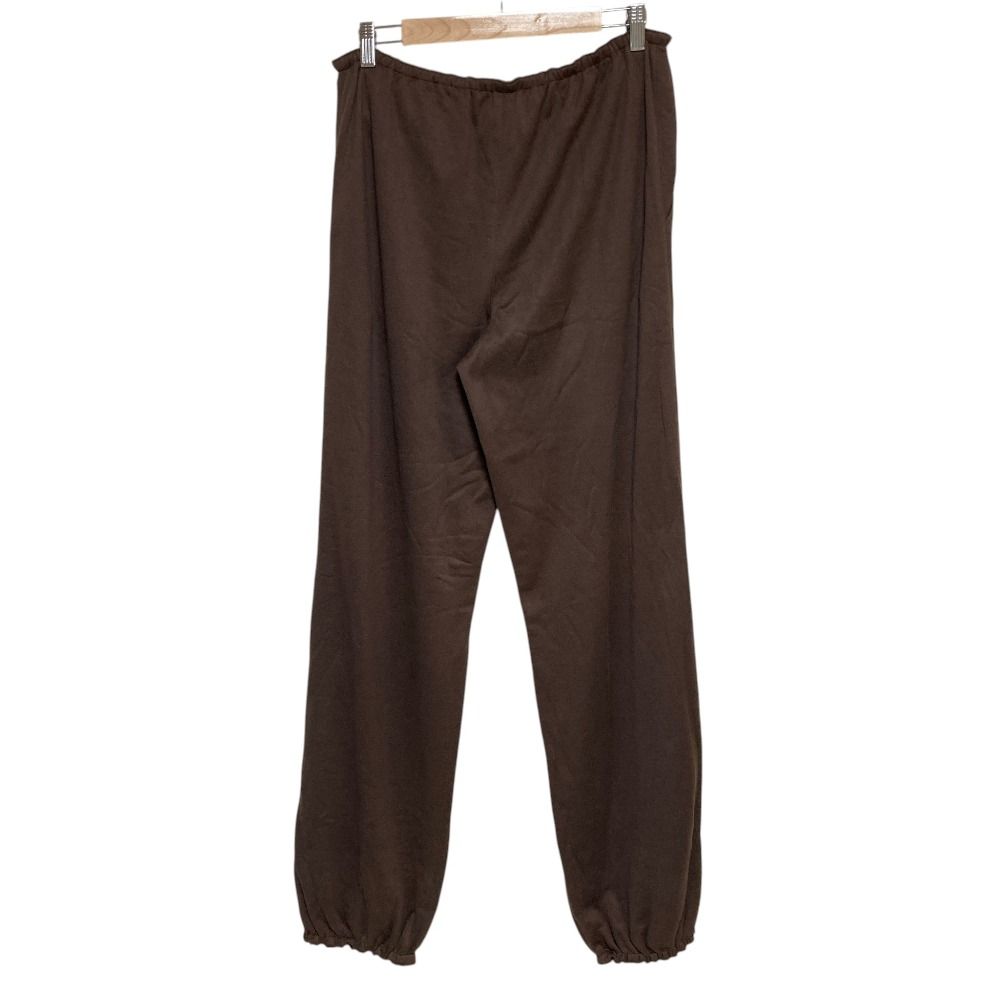 Hermes Silk Easy Pants Dark Brown 38 — view 2