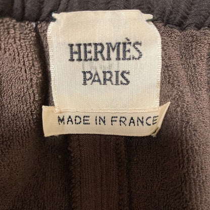 Hermes Silk Easy Pants Dark Brown 38 — view 5