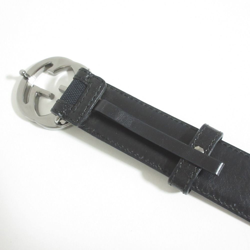Gucci Interlocking G GG Canvas Belt 80 Black — view 6