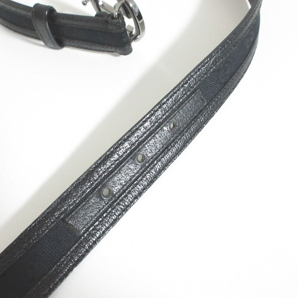 Gucci Interlocking G GG Canvas Belt 80 Black — view 4