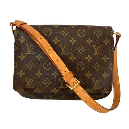 Louis Vuitton Musette Tango Short Monogram Shoulder Bag Brown