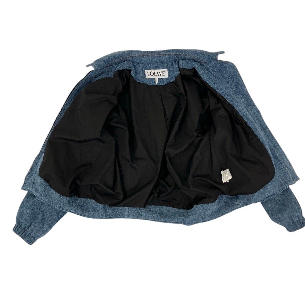 Loewe Drape Logo Jacket Denim Indigo Blue 40 — view 7