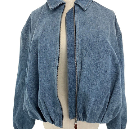 Loewe Drape Logo Jacket Denim Indigo Blue 40 — view 6