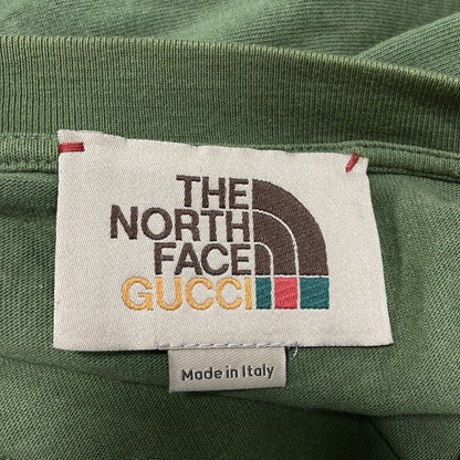 Gucci the North Face Collaboration Logo Cat T-Shirt Green S — view 8