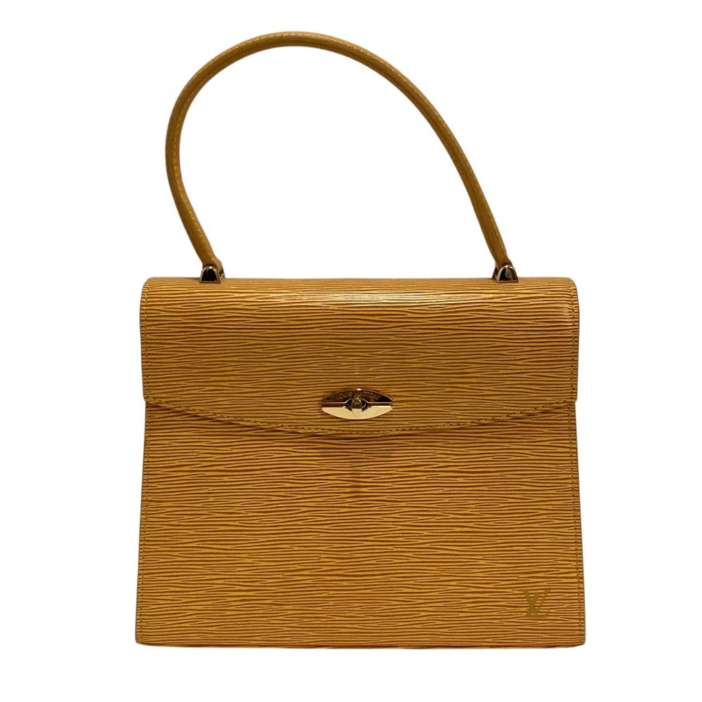 Louis Vuitton Epi Leather Malesherbes Handbag Jaune Yellow