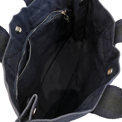 Hermes Fourre Tout PM Canvas Tote Bag Navy — view 8