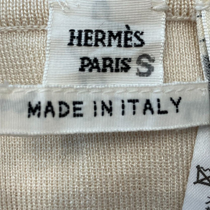 Hermes Twillaine Knit Top Ivory Sweater — view 8