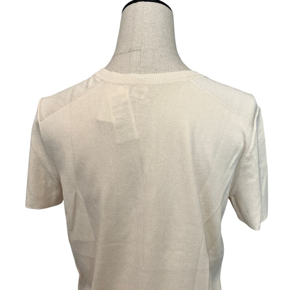 Hermes Twillaine Knit Top Ivory Sweater — view 5
