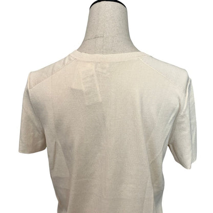 Hermes Twillaine Knit Top Ivory Sweater — view 5