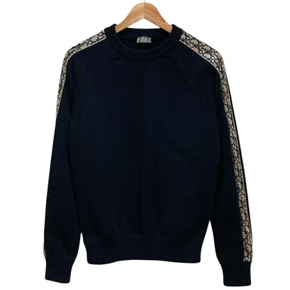 Dior Homme Oblique Cotton Jersey Knit Sweater Navy XS