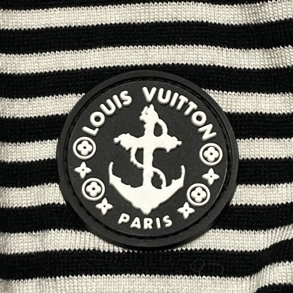 Louis Vuitton Border Wool Blend Knit Sweater Black White S — view 3
