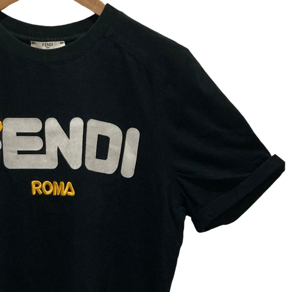 Fendi Fila Logo T-Shirt Black S — view 3