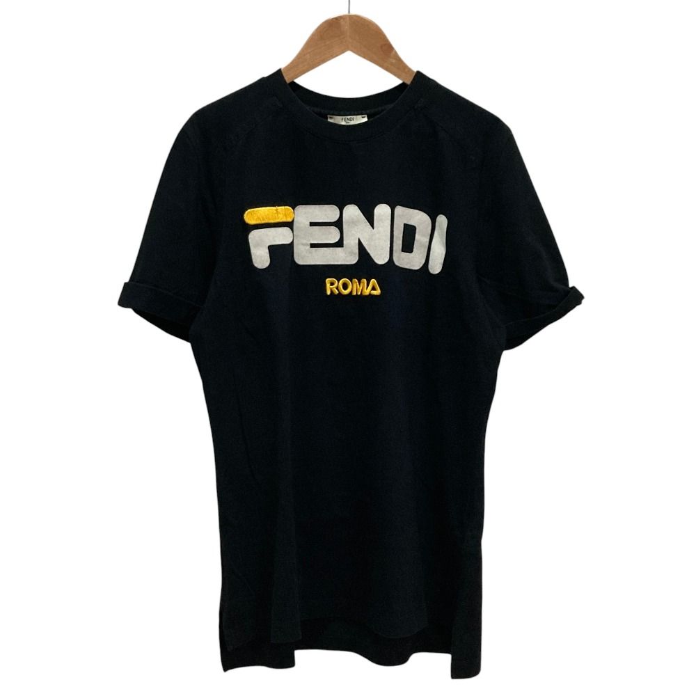 Fendi Fila Logo T-Shirt Black S