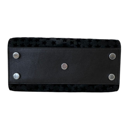 Saint Laurent Paris Calf Hair Sac de Jour Nano Star 2-Way Shoulder Bag Black — view 4