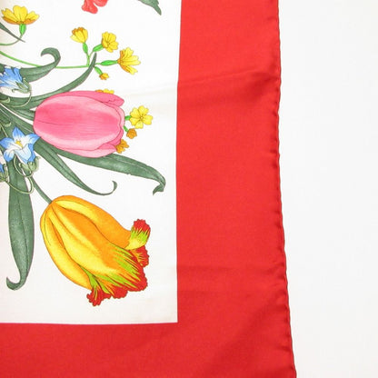 Gucci Flora Print Flower Silk Scarf — view 3