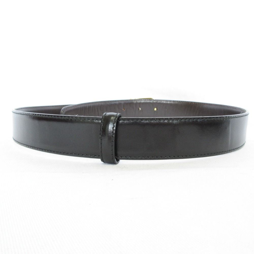 Gucci GG Logo Buckle Reversible Belt Black Brown — view 2