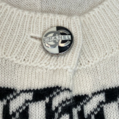 Chanel Chain Jacquard Border Cardigan — view 8