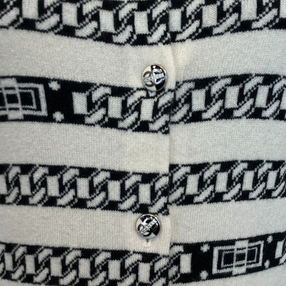Chanel Chain Jacquard Border Cardigan — view 7