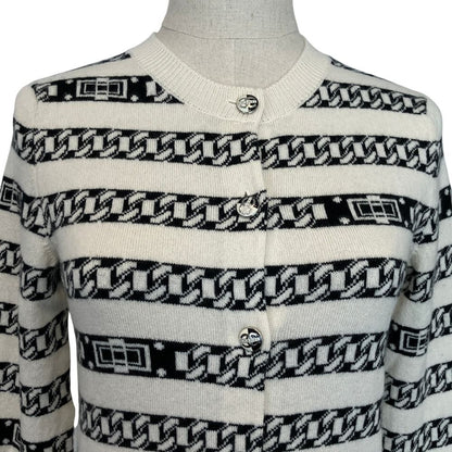 Chanel Chain Jacquard Border Cardigan — view 4