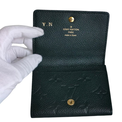 Louis Vuitton Monogram Empreinte Envelope Business Card Holder Case Noir Black — view 8