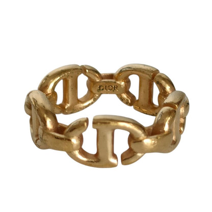 Dior CD Navy Ring M Gold — view 3