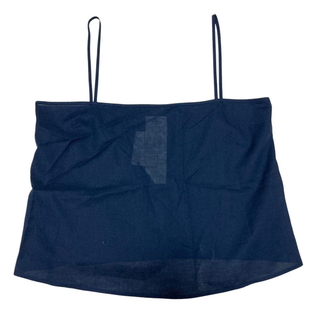 Max Mara Weekend Columba Pure Silk Organdy Shirt Navy 34 — view 5