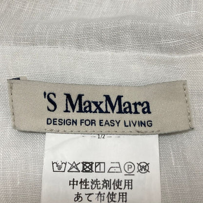Max Mara 'S Hooded Linen Blouse White Hoodie — view 5