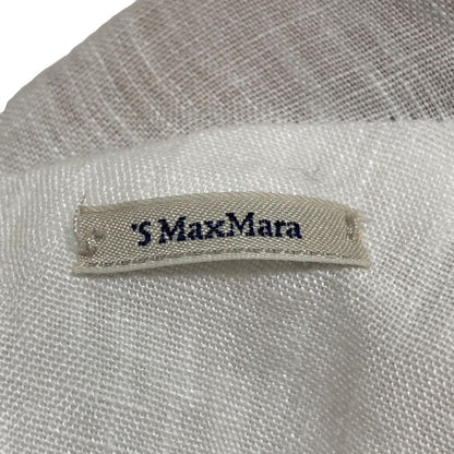 Max Mara 'S Hooded Linen Blouse White Hoodie — view 4