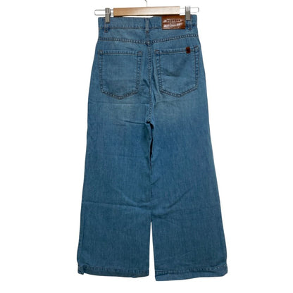 Max Mara Weekend Linen Blend Wide Pants Light Blue 34 — view 3