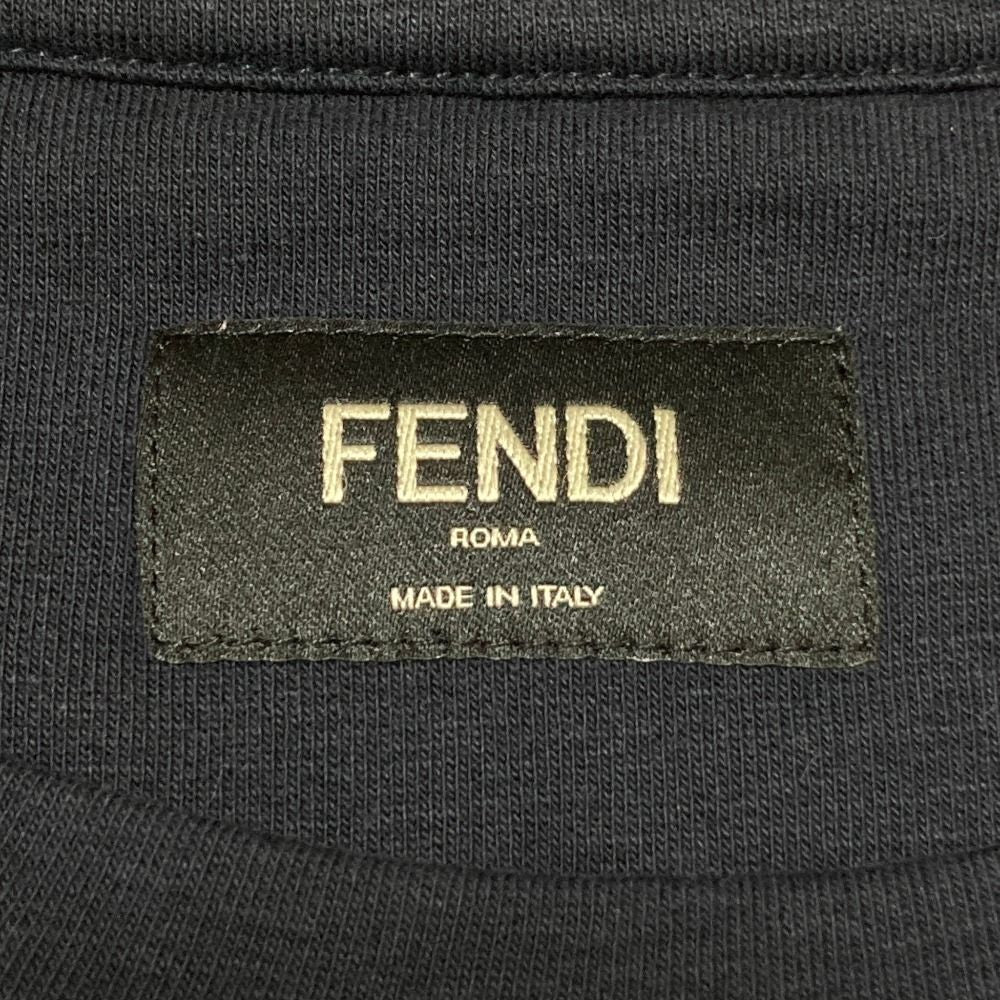 Fendi Bug's Eye Monster Short Sleeve T-Shirt Navy — view 5