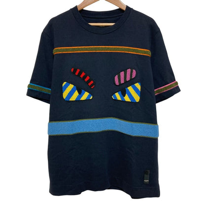 Fendi Bug's Eye Monster Short Sleeve T-Shirt Navy