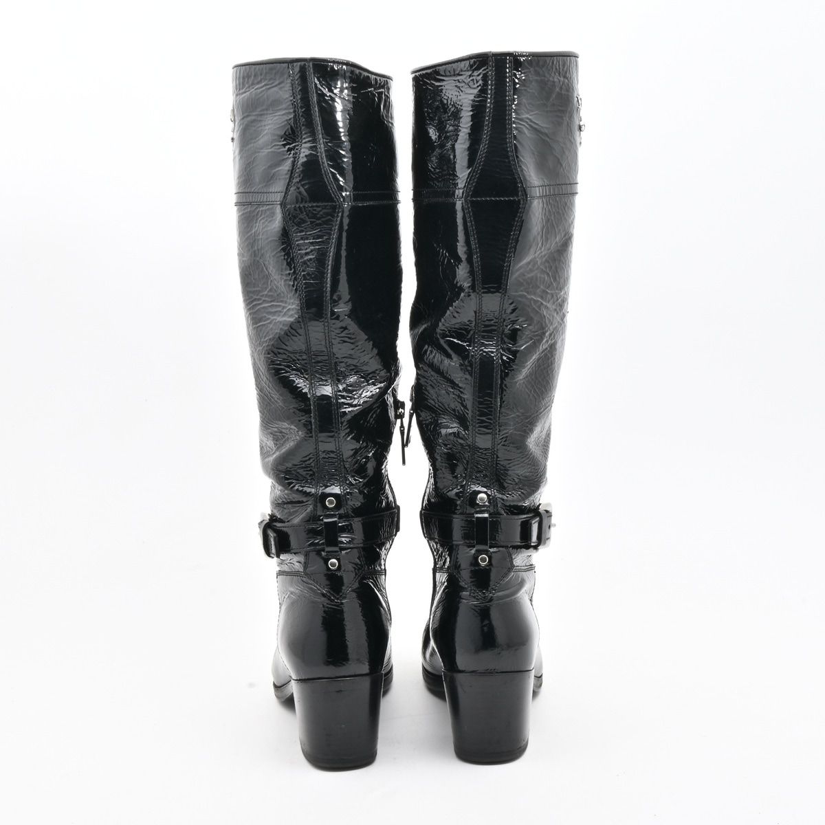 Prada Long Boots Black Leather — view 3