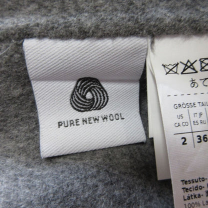 Max Mara 'S Maxmara Cucito a Mano Wool River Coat Gray 36 — view 8