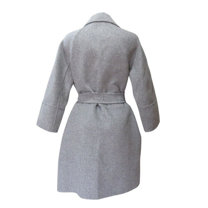 Max Mara 'S Maxmara Cucito a Mano Wool River Coat Gray 36 — view 2