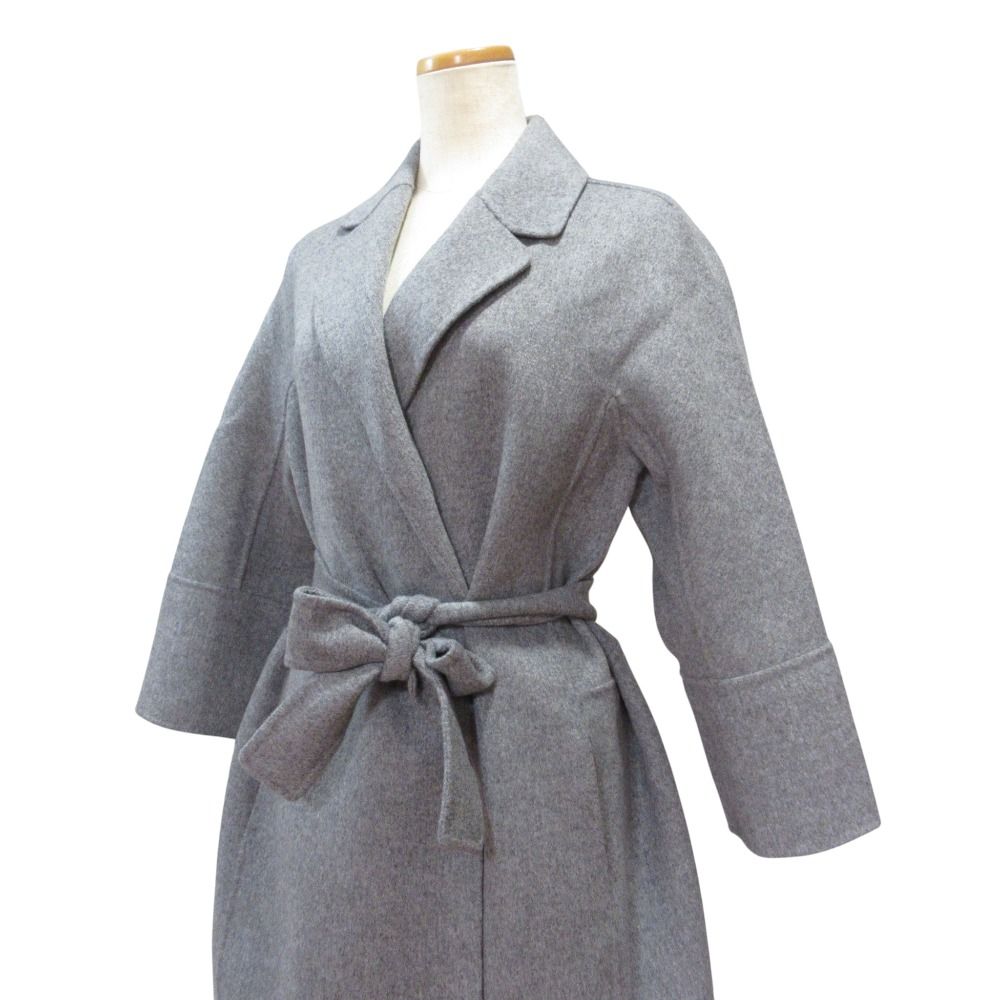 Max Mara 'S Maxmara Cucito a Mano Wool River Coat Gray 36 — view 3
