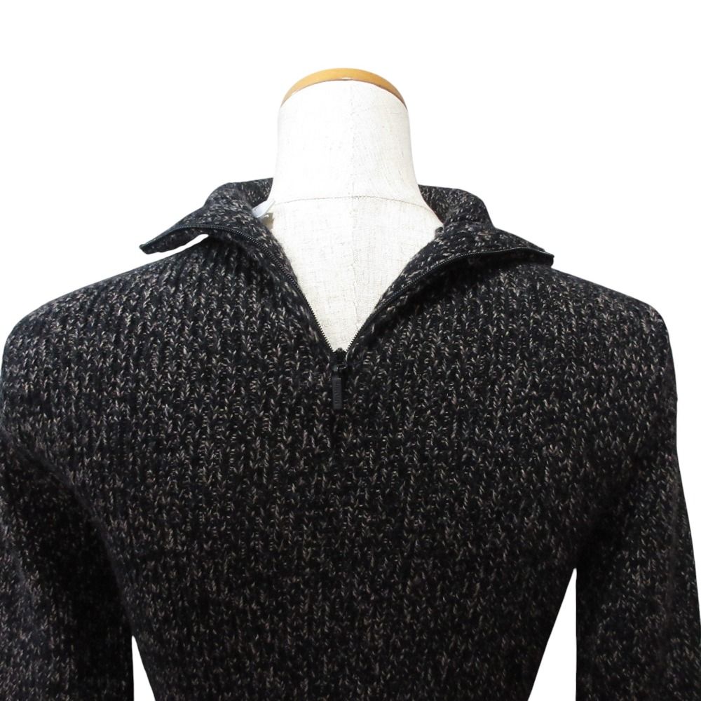 Max Mara Wool Cashmere High Neck Knit Sweater Black M — view 5