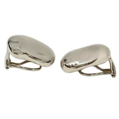 Tiffany & Co 925 Bean Earrings Silver — view 3