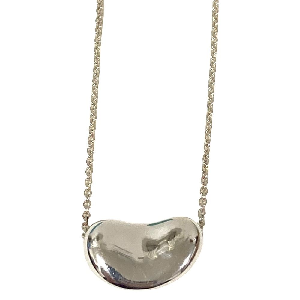 Tiffany & Co Elsa Peretti Bean Chain Necklace 925 Sterling Silver — view 2