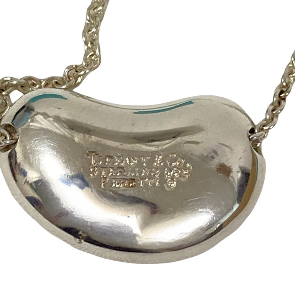 Tiffany & Co Elsa Peretti Bean Chain Necklace 925 Sterling Silver — view 4