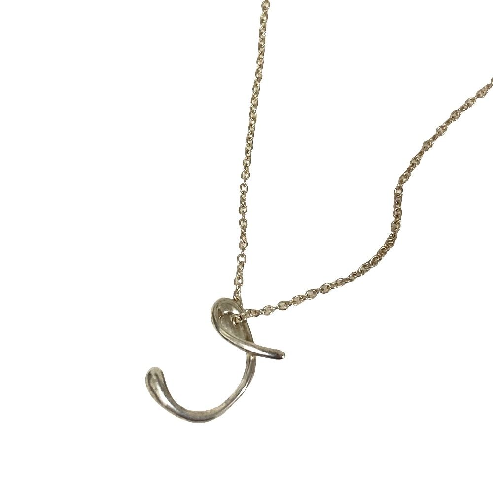 Tiffany & Co Elsa Peretti Letter C Necklace 925 Sterling Silver — view 2