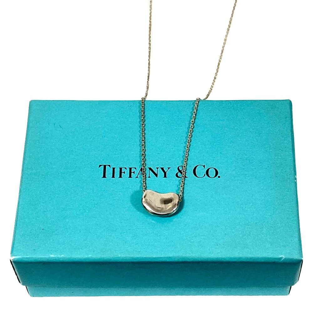 Tiffany & Co Elsa Peretti Bean Necklace 925 Sterling Silver