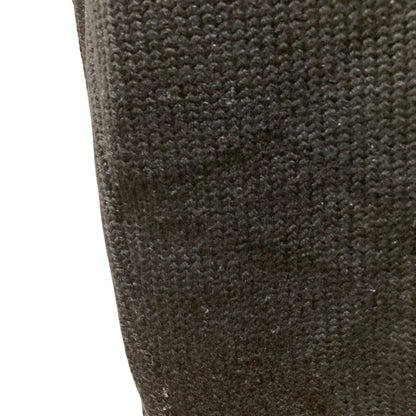 Fendi Logo Intersia Knit Front Wool Sweater Black — view 6